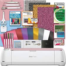 Amazon.com: Cricut Maker Machine Bundle 1 Beginner Cricut Guide Smooth Heat  Transfer Permanent Vinyl Tools Designs